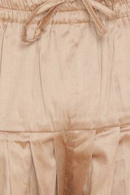 Gold plain cotton silk dhotis 3