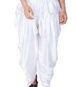 White Plain Cotton Silk Dhotis
