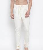 White Plain Cotton Blend Men-Pyjamas