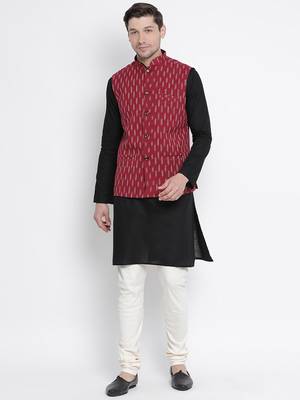 White Plain Cotton Blend Men-Pyjamas 5