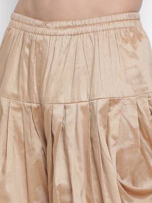 Maroon Plain Silk Blend Dhoti-Kurta 5