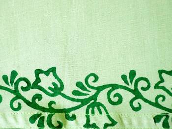 Cool parrot green with hand block print design & pockets at front Sleeveless Kurti 4