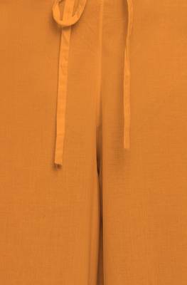 Women's Orange Pure Cotton Palazzo Pant 4