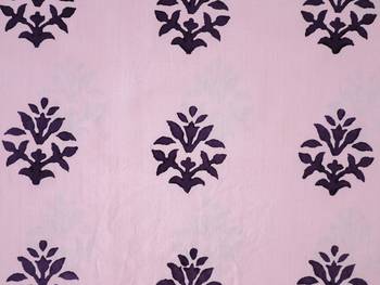 Purple Kurti With Hand Block Print Design and Sleeves Dori 2