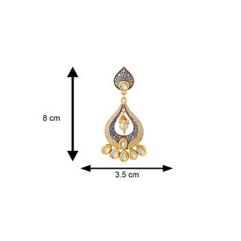 Blue pearl danglers-drops 4