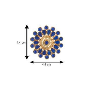 Blue pearl studs 4