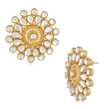 White pearl studs 3