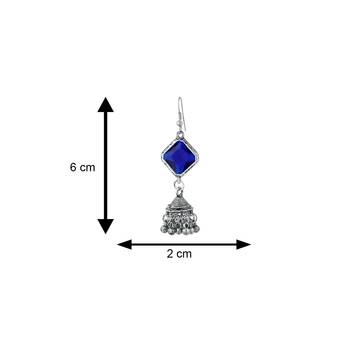 Blue pearl jhumkas 4