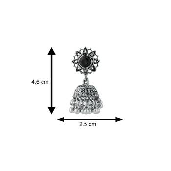 Black pearl jhumkas 4