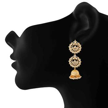White pearl jhumkas 2