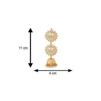 White pearl jhumkas 4