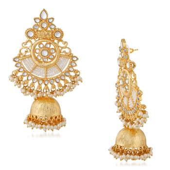 White pearl chandbali 3