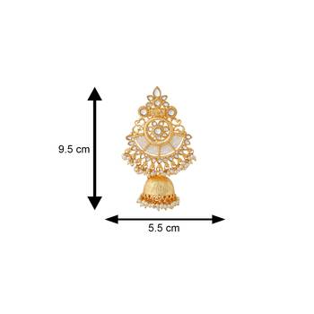 White pearl chandbali 4