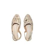 ARIELLA CREAM VELVET SANDALS