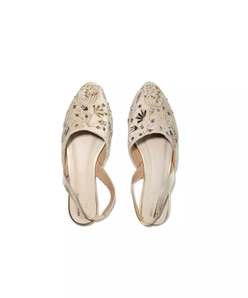 ARIELLA CREAM VELVET SANDALS