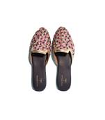 Cassandra Navy Blue And Pink Slipon Mules