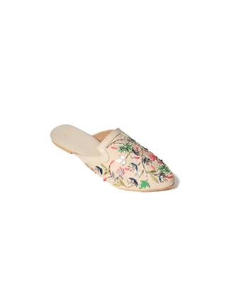 Sandra Cream Slipon Mules 2