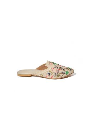 Sandra Cream Slipon Mules 3