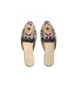 Rune Beige Slip On Mules