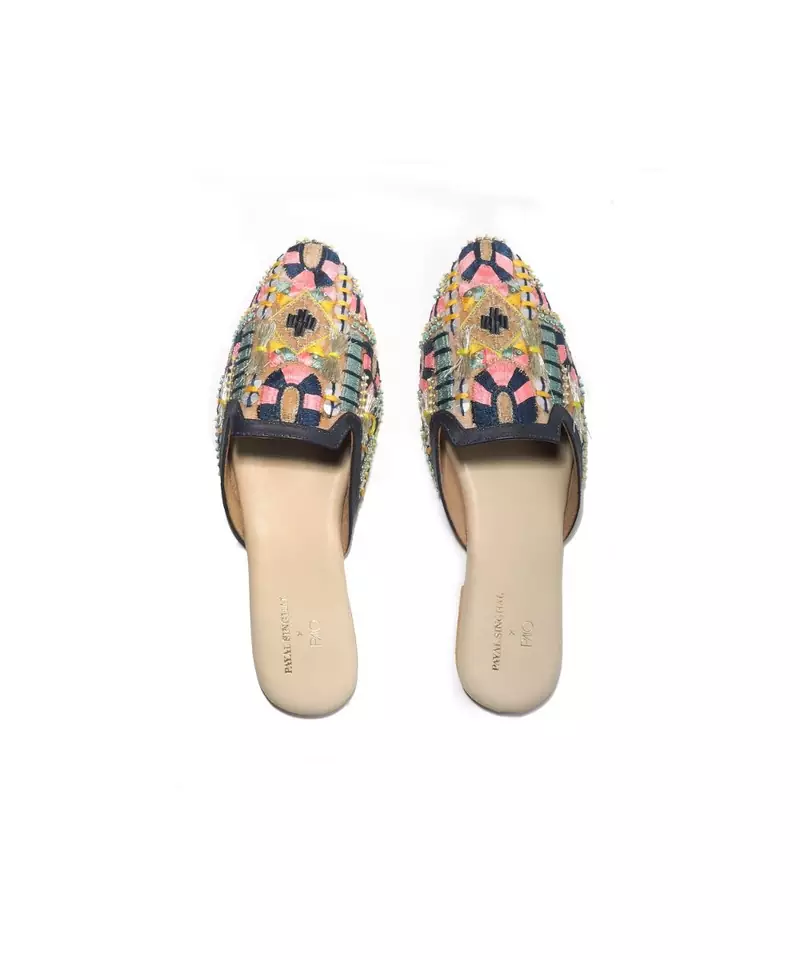 RUNE BEIGE SLIP ON MULES
