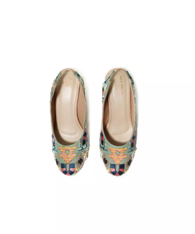 SERAPHINA BLUE BLOCK HEELS
