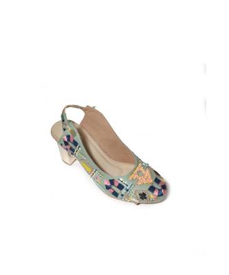 Seraphina Blue Block Heels 2