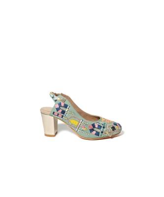 Seraphina Blue Block Heels 3