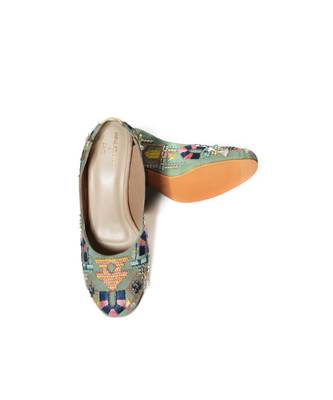 Seraphina Blue Block Heels 4