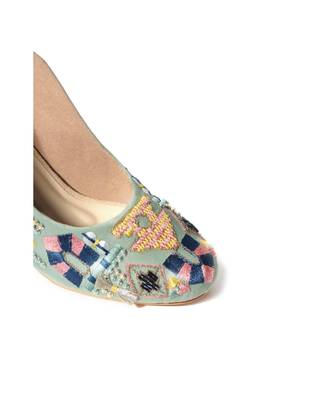 Seraphina Blue Block Heels 5