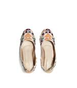 Seira Cream Embroidered Block Heels