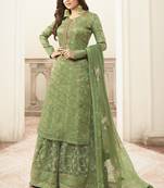 Light Green Jacquard Pakistani Salwar Kameez