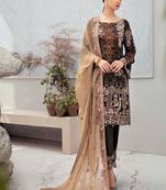 Black Georgette Pakistani Salwar Kameez