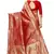 Red woven art silk saree with blouse