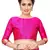 Pink woven art silk saree with blouse