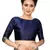 blue woven art silk saree with blouse