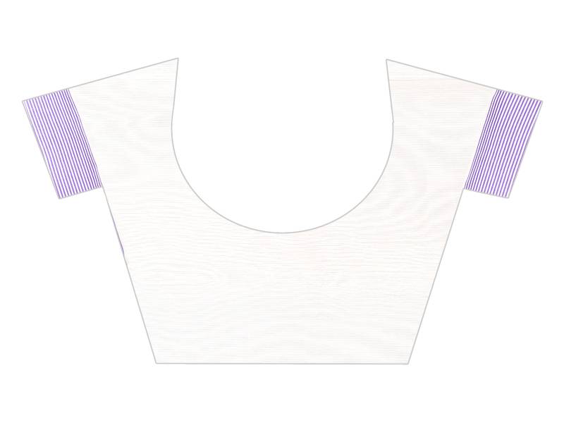 Purple woven cotton silk saree with blouse