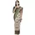 Black woven art silk saree with blouse