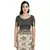 Black woven art silk saree with blouse