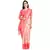 Pink woven art silk saree with blouse