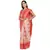 Red woven art silk saree with blouse