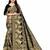 Black woven art silk saree with blouse