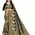Black woven art silk saree with blouse