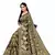 Black woven art silk saree with blouse