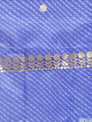 Blue Cotton Doriya Gota Patti Work Dupatta 4