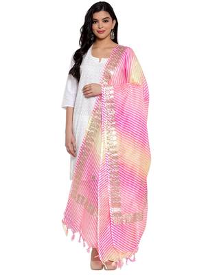 Multicolor Cotton Doriya Gota Patti Work Dupatta 1