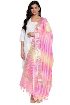 Multicolor Cotton Doriya Gota Patti Work Dupatta
