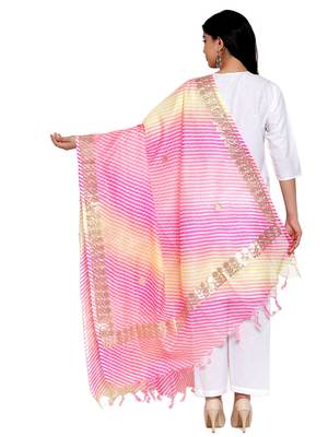 Multicolor Cotton Doriya Gota Patti Work Dupatta 2
