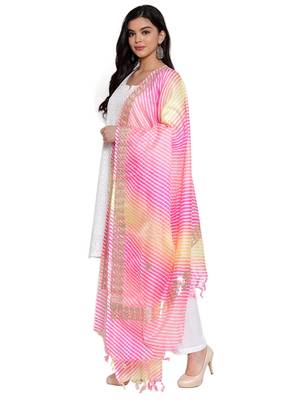 Multicolor Cotton Doriya Gota Patti Work Dupatta 3