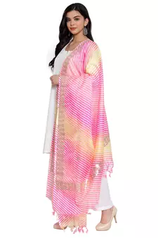 Multicolor Cotton Doriya Gota Patti Work Dupatta