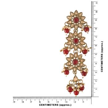 Traditional Gold Plated With Stunning Antique Finish Kundan & Pearl Earrings for Women 3